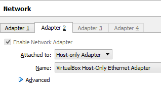 Host Only NIC in Virtual Box